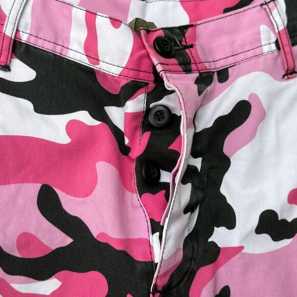 Military PINK Camouflage BDU Cargo Pants Army Fatigue Tactical Combat Camo Pants - Picture 10 of 11